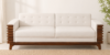Weston Modern 3 Seater Sofa in Grey Upholstery