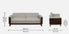 Weston Modern 3 Seater Sofa in Grey Upholstery - Image 7