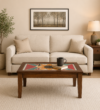 Zienna Fluted Storage Coffee Table in Premium Sheesham Wood Finish