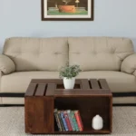 Aldous Engineered Wood Coffee Table in Wenge Finish