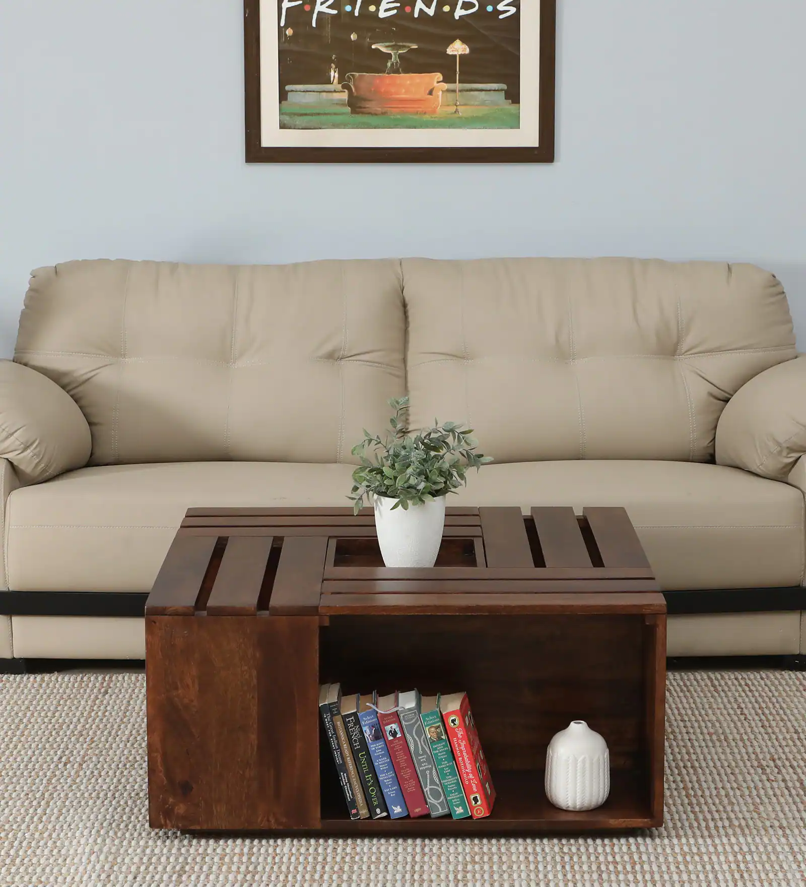 royal sheesham (1) Aldous Engineered Wood Coffee Table in Wenge Finish - Image 1
