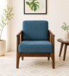 Umbria Sheesham Wood 1 Seater Sofa In Scratch Resistant Honey Oak Finish