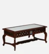Brentley Sheesham Wood Coffee Table in Antique Brown Finish - Image 3