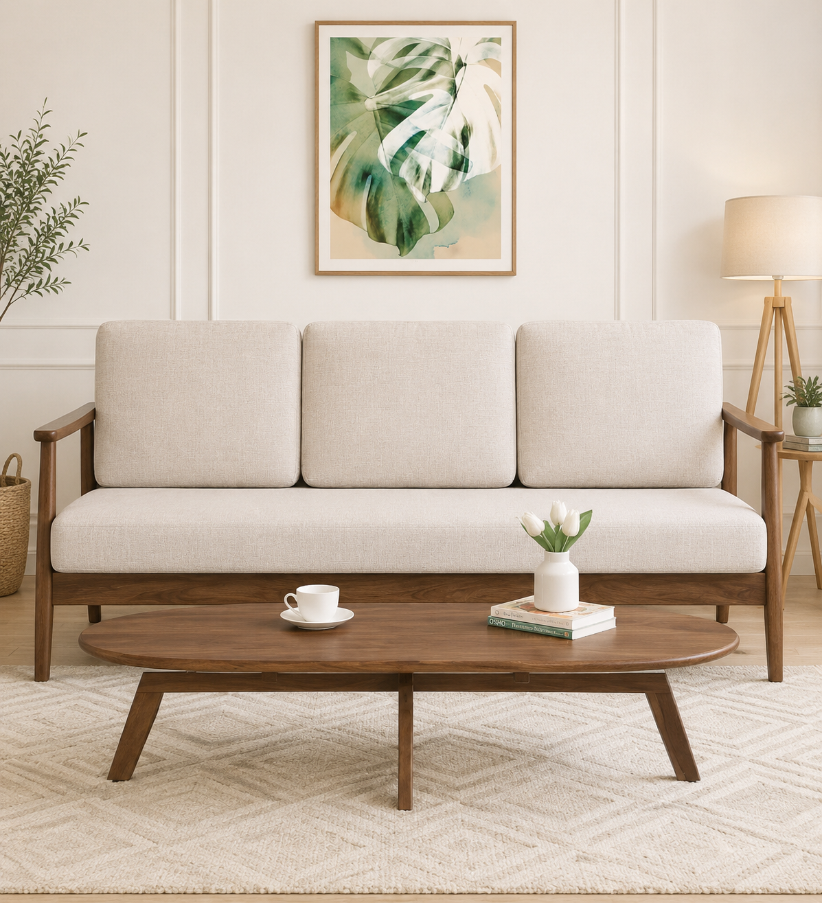 royal sheesham (1) Bellagio Engineered Wood Coffee Table in Walnut Finish - Image 1