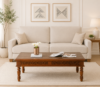 Amberly Sheesham Wood Coffee Table in Natural Finish