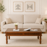 Amberly Sheesham Wood Coffee Table in Natural Finish