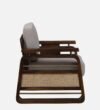 Riviera Sheesham Wood 1 Seater Sofa In Scratch Resistant Warm Walnut Finish - Image 2