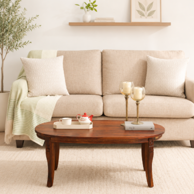 Montclair Solid Wood Coffee Table in Distress Finish