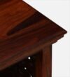 Delmonte Marble Top Coffee Table with Brass Finish Legs - Image 4