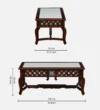 Brentley Sheesham Wood Coffee Table in Antique Brown Finish - Image 5