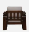 Riviera Sheesham Wood 1 Seater Sofa In Scratch Resistant Warm Walnut Finish - Image 5