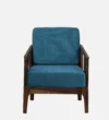 Umbria Sheesham Wood 1 Seater Sofa In Scratch Resistant Honey Oak Finish - Image 4