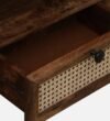 Hartley Acacia Wood Coffee Table in Rustic Brown Finish - Image 8