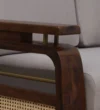 Riviera Sheesham Wood 1 Seater Sofa In Scratch Resistant Warm Walnut Finish - Image 6