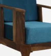 Umbria Sheesham Wood 1 Seater Sofa In Scratch Resistant Honey Oak Finish - Image 7