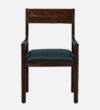 Alderbrook Solid Sheesham Wood Modern Upholstered Accent Chair for Living Room - Image 2