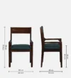 Alderbrook Solid Sheesham Wood Modern Upholstered Accent Chair for Living Room - Image 7