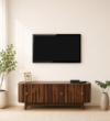 Alveric Premium Solid Wood TV Console with Spacious Cabinet Design