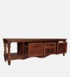 Alveron Solid Wood TV Cabinet with Wide Tabletop and Open Display Shelf - Image 5