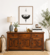 Ardelle Handcrafted Sheesham Wood Sideboard Cabinet
