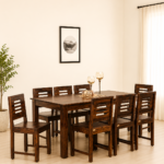 Ardena Solid Sheesham Wood Modern 8 Seater Dining Set