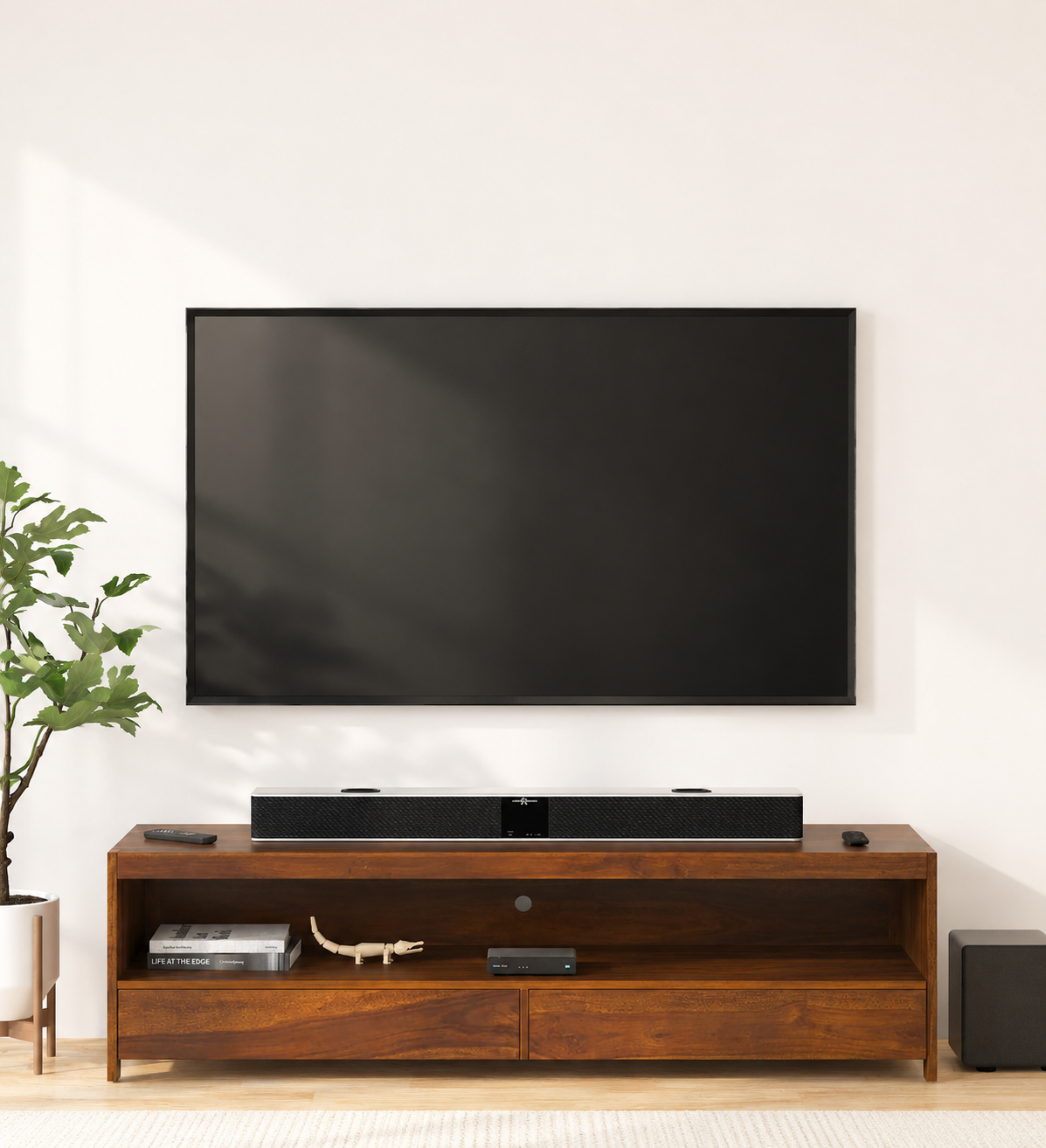 Arvion Premium Sheesham Wood Media Unit for Modern Living Spaces (1) Arvion Premium Sheesham Wood Media Unit for Modern Living Spaces - Image 1