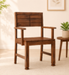 Ashbourne Handcrafted Sheesham Wood Dining Chair with Classic Slatted Back