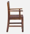 Ashbourne Handcrafted Sheesham Wood Dining Chair with Classic Slatted Back - Image 2
