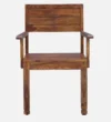 Ashbourne Handcrafted Sheesham Wood Dining Chair with Classic Slatted Back - Image 5