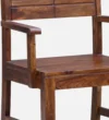 Ashbourne Handcrafted Sheesham Wood Dining Chair with Classic Slatted Back - Image 6