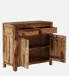 Aurelia Solid Sheesham Wood Modern Storage Sideboard Cabinet - Image 6