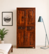 Avelton Classic Sheesham Wood 2 Door Wardrobe with Timeless Design