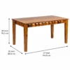 Avencia Handcrafted Solid Sheesham Wood Family Dining Set - Image 2