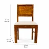 Avencia Handcrafted Solid Sheesham Wood Family Dining Set - Image 3