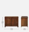 Avenza Modern Sheesham Wood Cabinet with Functional Storage Solution - Image 5