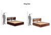 Bellmont Designer Sheesham Wood King Size Bed for Modern Homes - Image 2