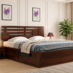 Bellmont Designer Sheesham Wood King Size Bed for Modern Homes