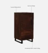 Belmont Premium Wooden Cabinet with Spacious Shelves and Drawers - Image 9