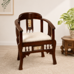 Briarstone Elegant Wooden Dining Chair with Handcrafted Sheesham Frame