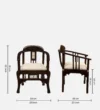 Briarstone Elegant Wooden Dining Chair with Handcrafted Sheesham Frame - Image 3