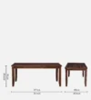 Brinley Solid Sheesham Wood 8 Seater Dining Table with Chair Set - Image 9