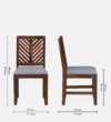 Brinley Solid Sheesham Wood 8 Seater Dining Table with Chair Set - Image 8