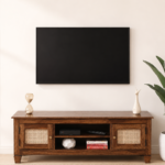 Brinova Solid Sheesham Wood TV Unit for Stylish Living Room