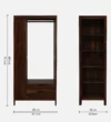 Bristol Premium Wooden Wardrobe with Hanging and Shelf Storage - Image 2