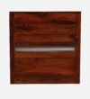 Brivora Solid Wood Single Bed with Contemporary Frame in Natural Wood Shade - Image 2