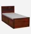Brivora Solid Wood Single Bed with Contemporary Frame in Natural Wood Shade - Image 7