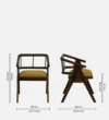 Brookfield Handcrafted Solid Sheesham Wood Dining Chair in Provincial Teak Finish - Image 2