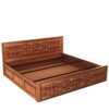 Calvero Designer Sheesham Wood Platform Bed for Contemporary Bedrooms - Image 4