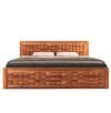 Calvero Designer Sheesham Wood Platform Bed for Contemporary Bedrooms - Image 5
