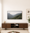 Calvique Solid Wood Entertainment Console with Elegant Storage